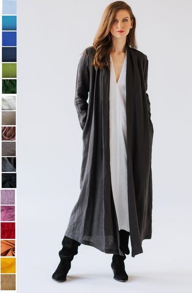 Long Linen Jacket – Timeless Elegance in Every Thread