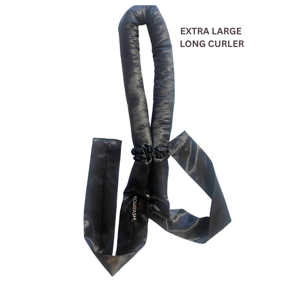 Extra Large  Long 2.5 inch Jumbo Heatless hair curler  with ties