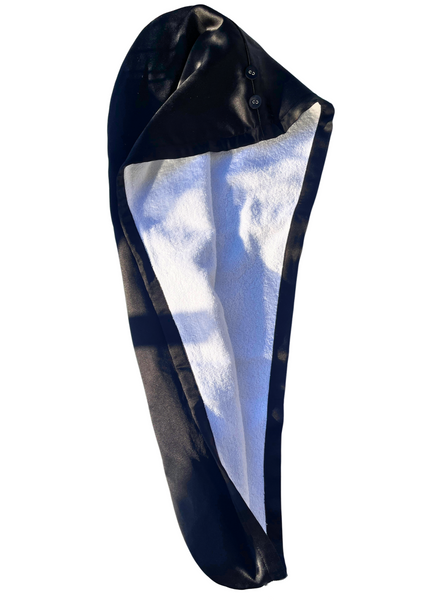 "Divpusēji mikrošķiedras dabīga zīda
dvielīši turbāns / Double sided mictrofibre  silk towel turban "