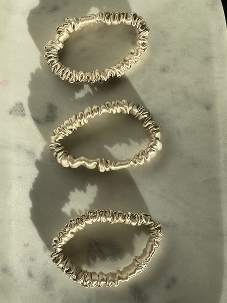 Mini XS Silk hair tie SET of 3