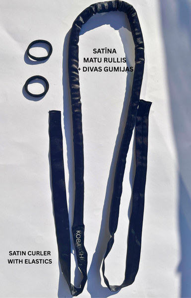 SATĪNA Klasisks Garš Dabīgā Zīda matu rullis mazām lokām- lokotājs AR lentām, Mini Matu lokošanas komplekts sievietēm un mazām meitenēm