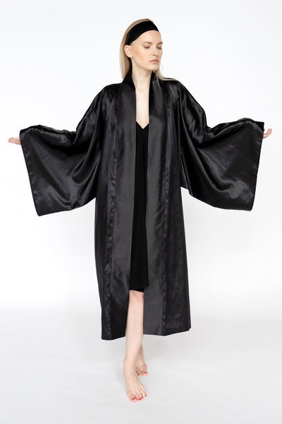 100% Mulberry Zīda Kimono Halāts – Roku Darbs | Viens Izmērs Der Vairumam