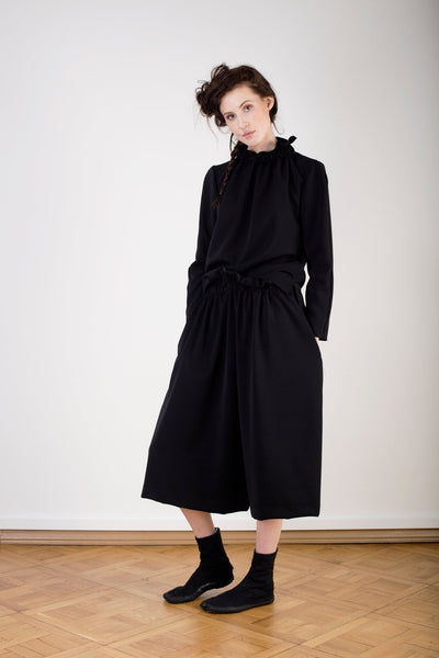 Blouse With Ruffled Collar