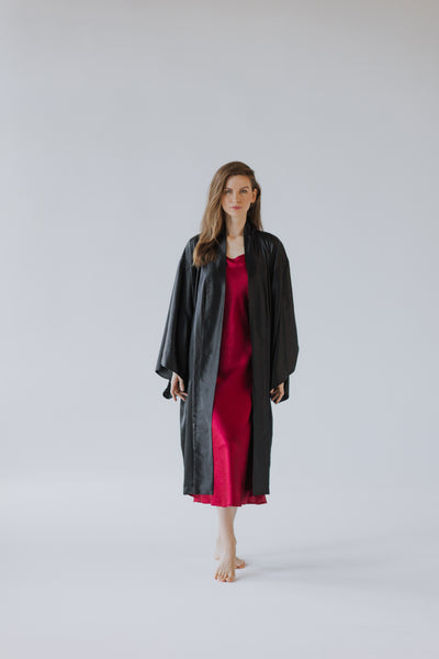 100% Mulberry Zīda Kimono Halāts – Roku Darbs | Viens Izmērs Der Vairumam