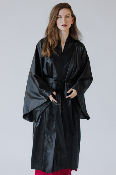 100% Mulberry Zīda Kimono Halāts – Roku Darbs | Viens Izmērs Der Vairumam