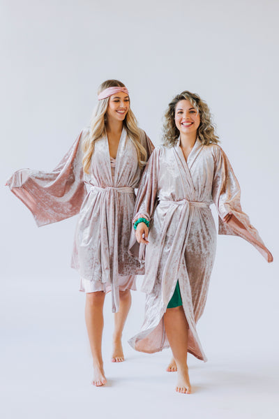 Samta kimono stila rīta halāts – Roku darbs | Viens izmērs der vairumam