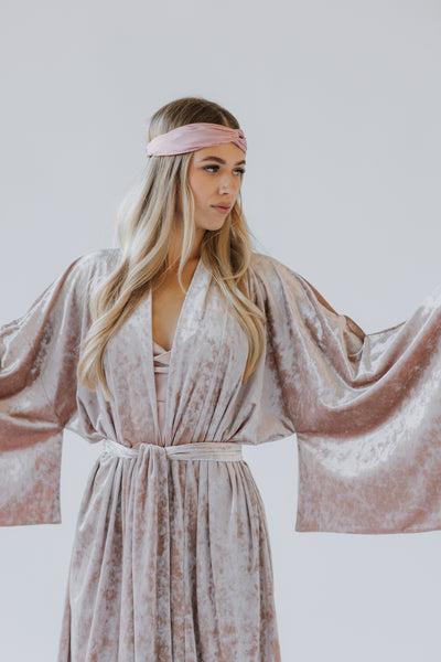 Samta kimono stila rīta halāts – Roku darbs | Viens izmērs der vairumam