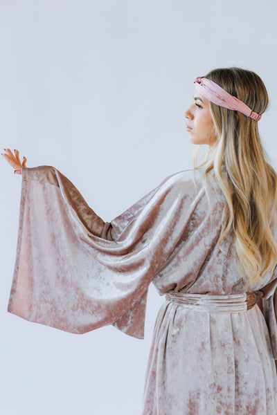 Samta kimono stila rīta halāts – Roku darbs | Viens izmērs der vairumam