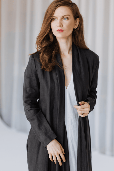 Long Linen Jacket – Timeless Elegance in Every Thread