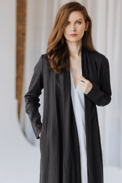 Long Linen Jacket – Timeless Elegance in Every Thread
