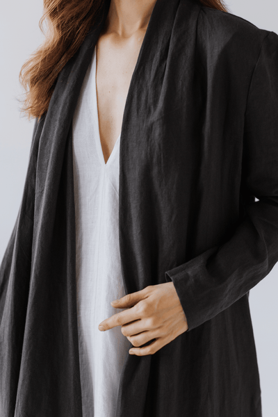 Long Linen Jacket – Timeless Elegance in Every Thread