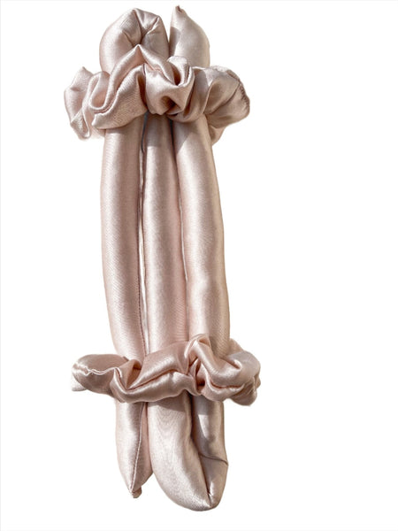 <img alt="ekstra liels zīda matu rulls lokotājs , hetaless curler  jumbo 1.4 inch pink Mulberry silk large  overnight curler"