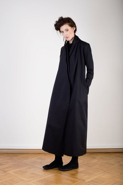 Long beige trench coat  cotton twill minimalist jacket
Maxi black minimalist jacket, maxi length cotton coat, long Sleeve beige Trench Coats w pockets loose gothic autumn  overcoat cardigan