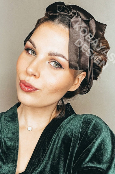 <img alt="zīda matu rulls lokotājs ar lentām silk heatless curler"