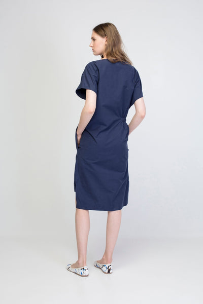 Melna īsa vasars kleita, black cupro summer dress