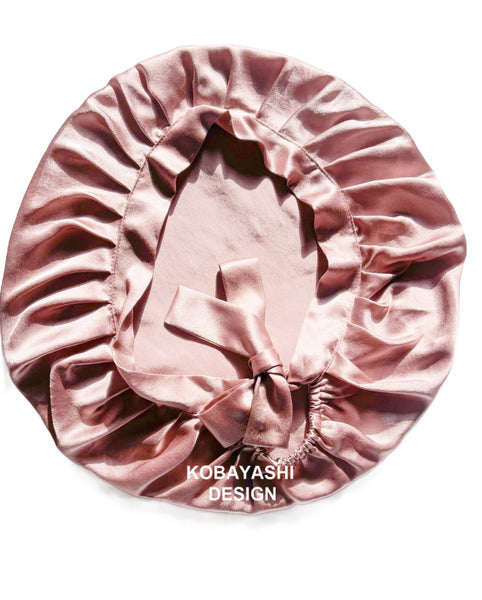 <img alt="zīda cepure gulēšanai silk bonnet for sleep mulberry silk "