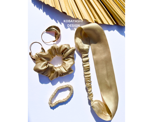 Pure Silk Headband | 100% Mulberry Silk | Narrow ivory white Silky Headband | Hair Wrap | No hair damage | Silk hairband for Edges | Protective Silk Headband Bridesmaid Gift