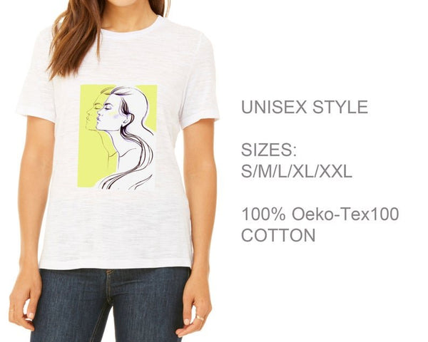 T-shirt  YELLOW fashion illustration