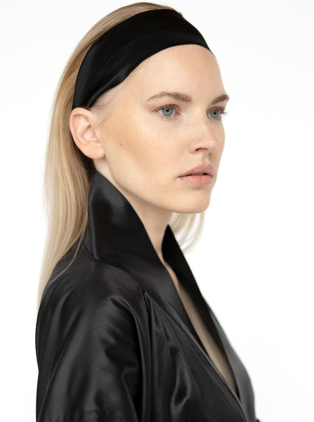 Wide French style Mulberry Silk headband.