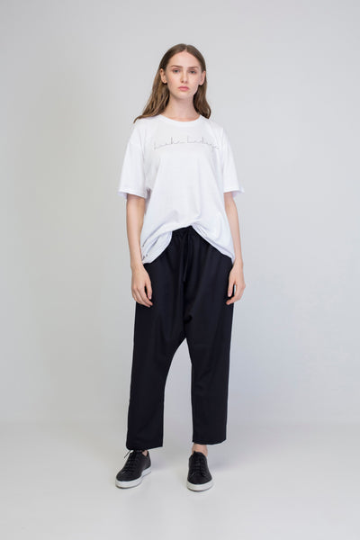 Black Drop crotch  trousers