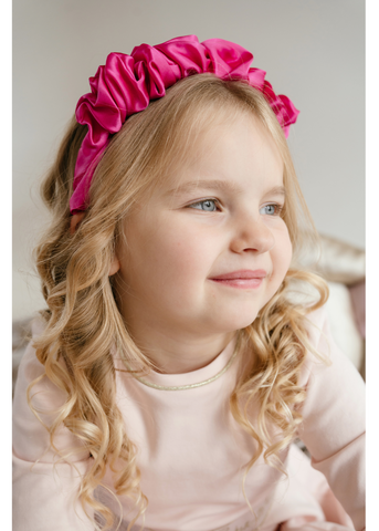 Pure silk Scrunchy crown headband/ Dabigā Zīda matu stipiņa  ar krokojumu