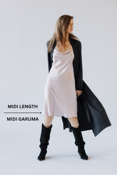 PRE-ORDER – Pure Mulberry Silk Slip Dress with Cowl Neck