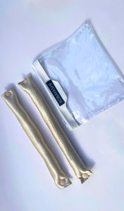BLOWOUT rollers BLONDE. Silk heatless rods with snap buttons, MULTIWAY USE