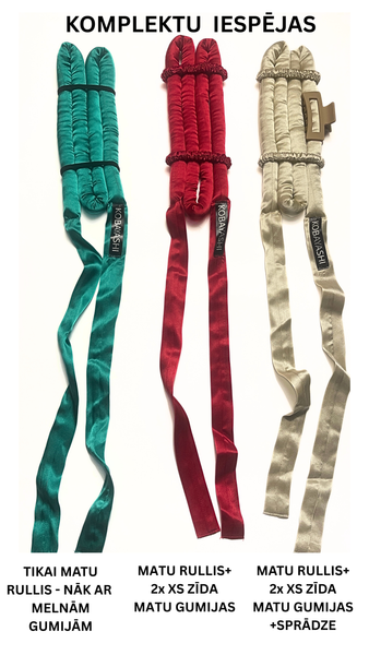 Classic Small size Long Silk Heatless hair curler ribbon with ties,  Curling rod  for tight curls BESTSELLER