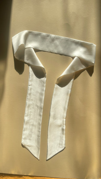 100% Mulberry Silk hair neck and hair ribbon scarf