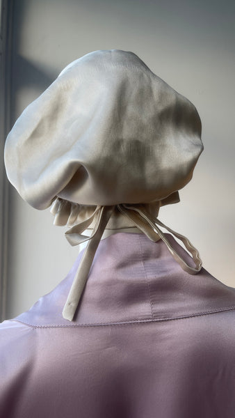 Divpusēja Mulberry zīda matu miega cepure- turbāns, divslāņu