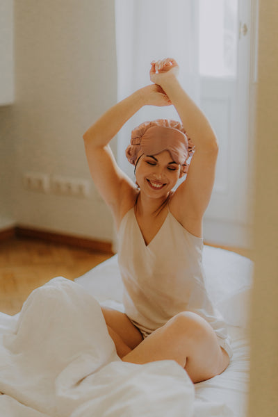 Mulberry Zīda Miega Cepure / Matu Turbāns