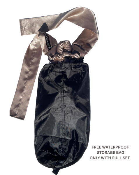 Long LARGE SILK Heatless hair curler with ribbon ties, soft overnight curling rod BESTSELLER