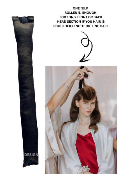 BLOWOUT rollers. Silk heatless rods with snap buttons, MULTIWAY USE