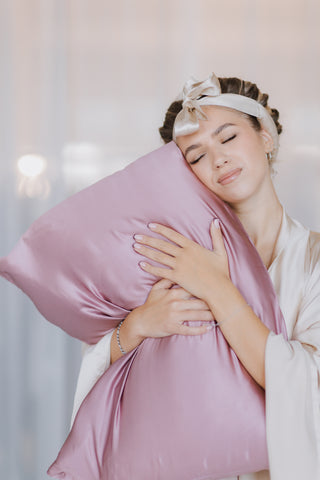 Pure Mulberry Silk pillowcase Standard or Queen size 25 momme