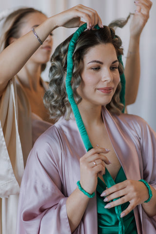 Classic Small size Long Silk Heatless hair curler ribbon with ties,  Curling rod  for tight curls BESTSELLER