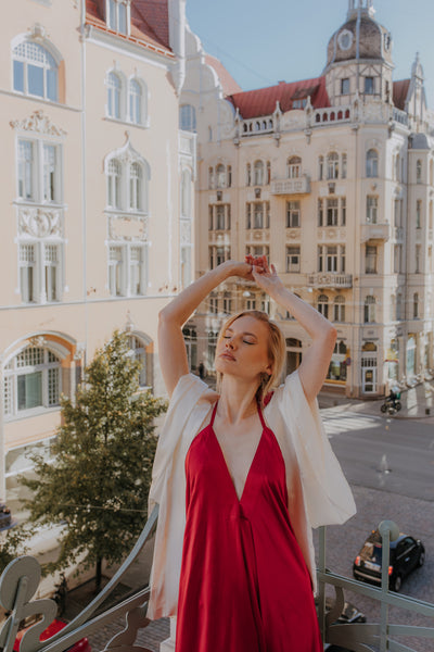 READY TO SHIP Ivory Mulberry silk kimono robe