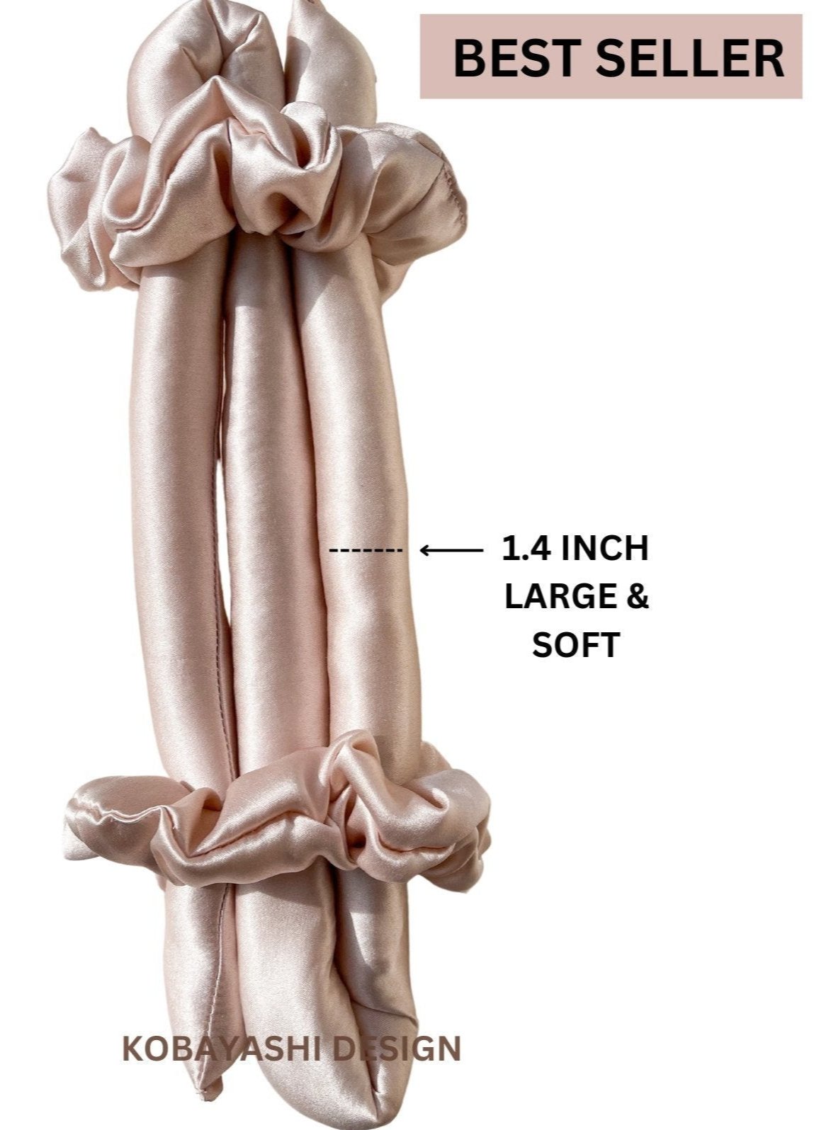 Pure Silk Large Heatless Hair Curler WITHOUT ties – Baiba Ladiga