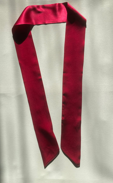 100% Mulberry Silk hair neck and hair ribbon scarf