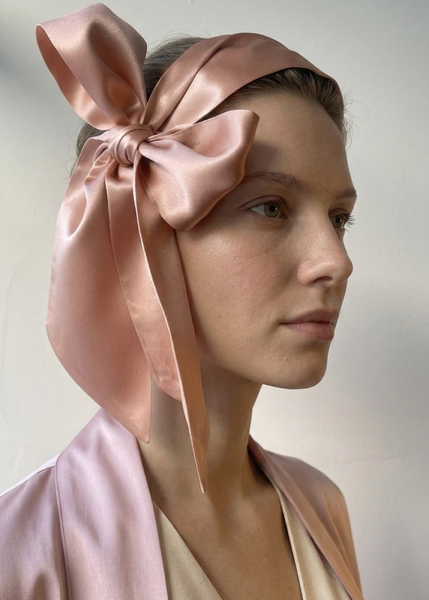 100% Mulberry Silk hair neck and hair ribbon scarf