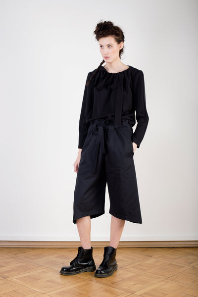 Asymmetric Hemline Culottes
