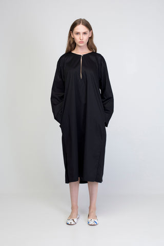 Black Oversize shirt dress