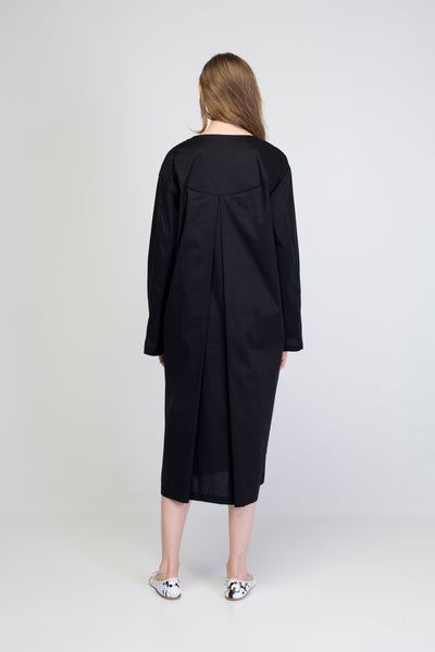 Black Oversize shirt dress