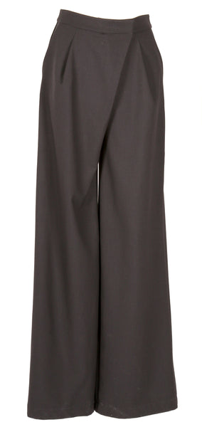 Wide leg  wool trousers