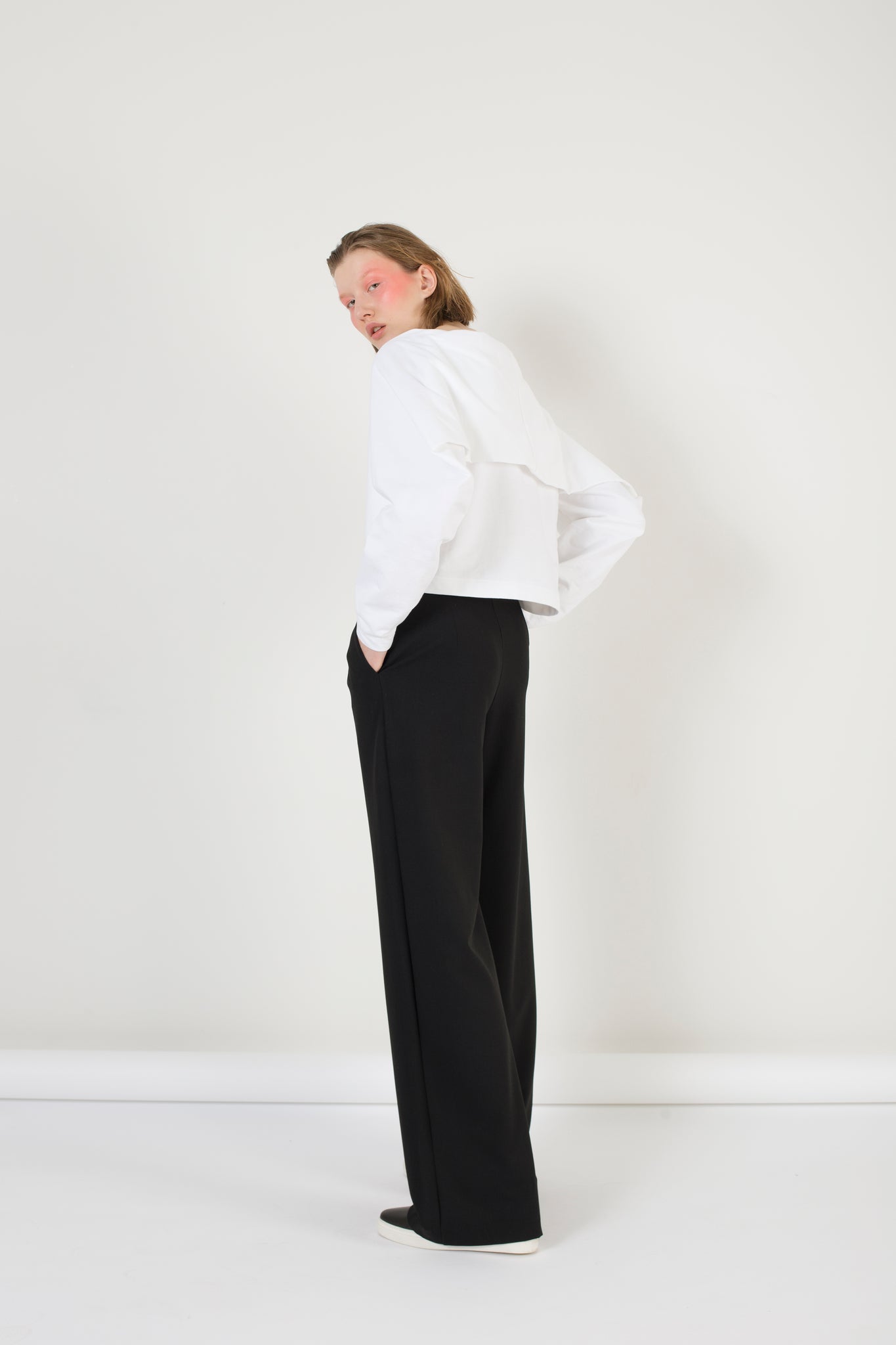 Rectangle sleeve blouse